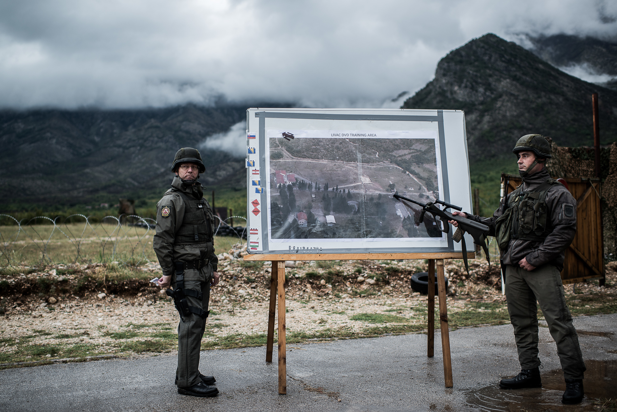 Military exercise near Mostar, Bosnia and Herzegovina.
