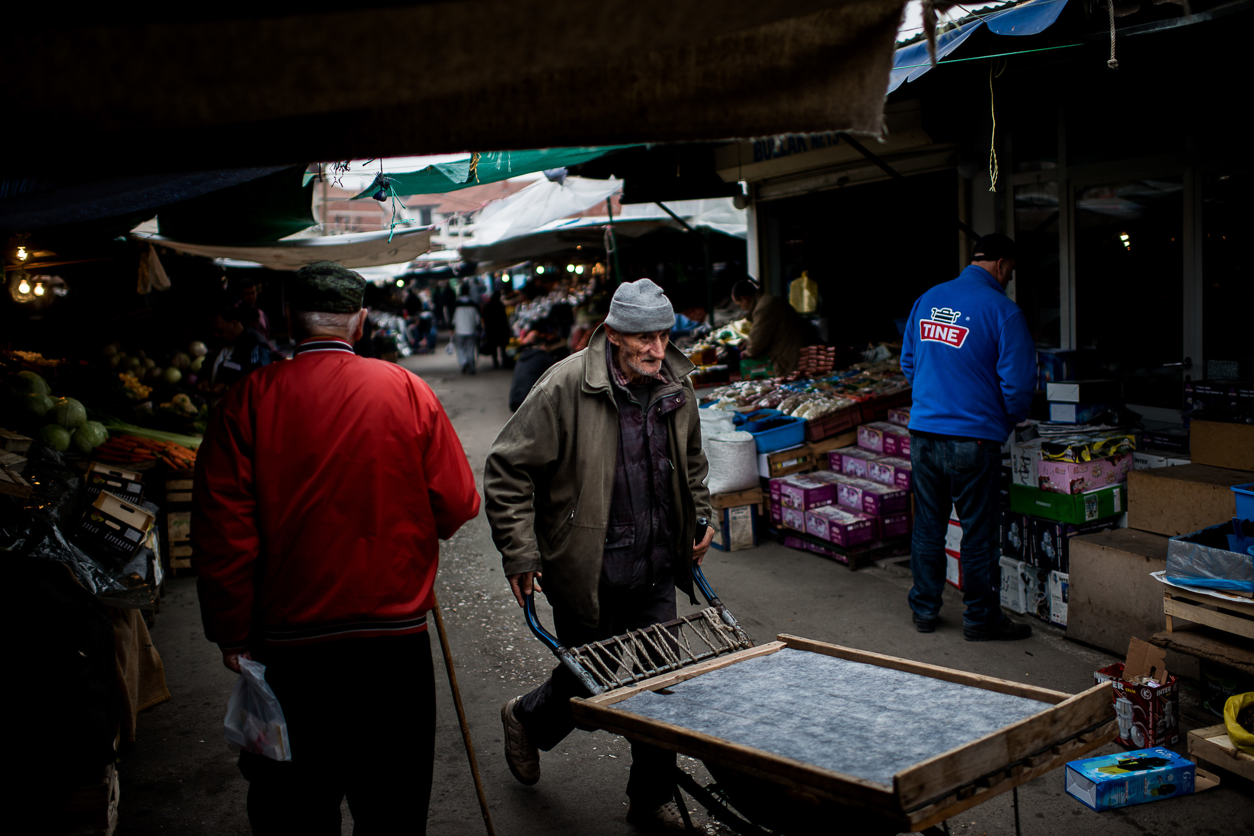 The market of Pristina, Kosovo