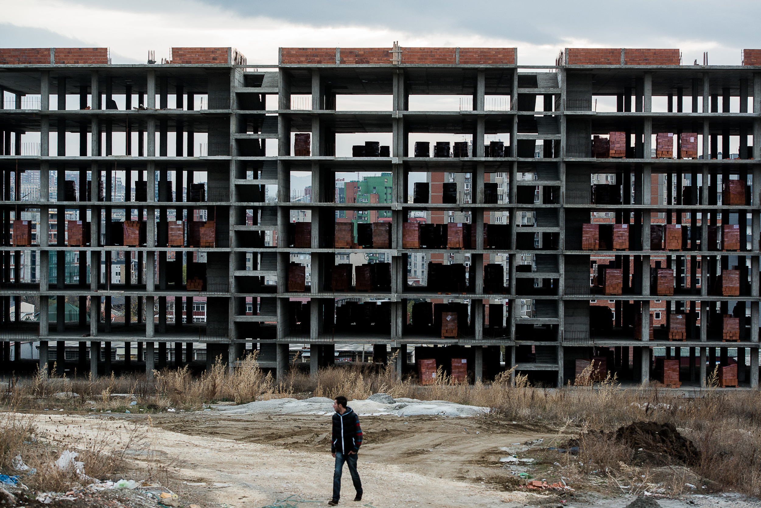 Constructions in Pristina, Kosovo