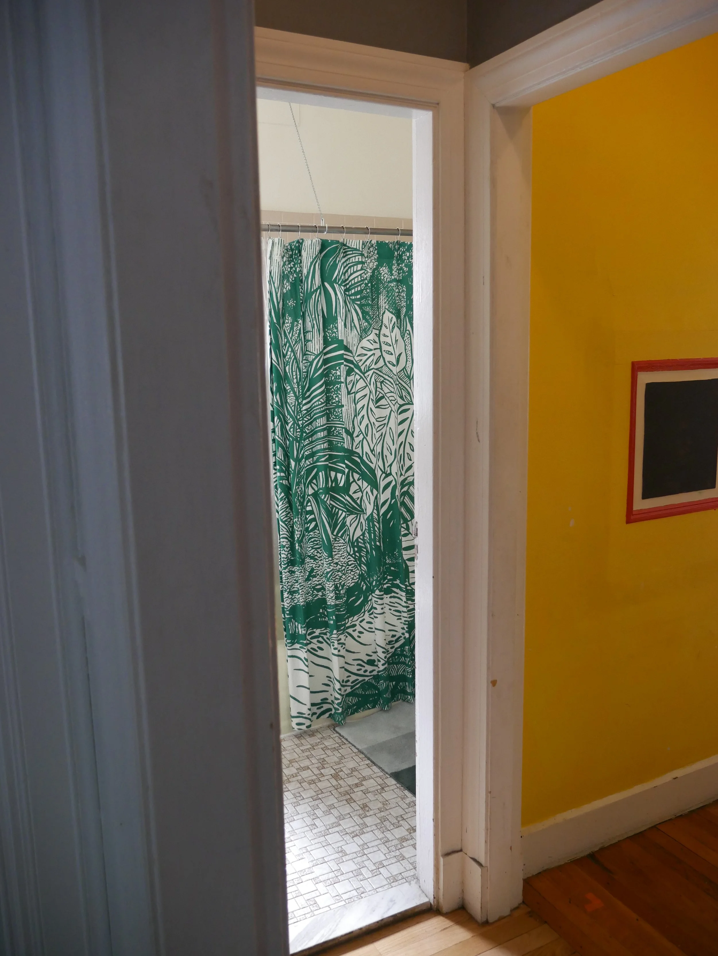 Before shots! Bathroom entrance.