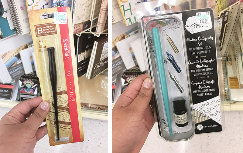 My Favorite Calligraphy Supplies at Hobby Lobby — Leen Machine Calligraphy  & Design