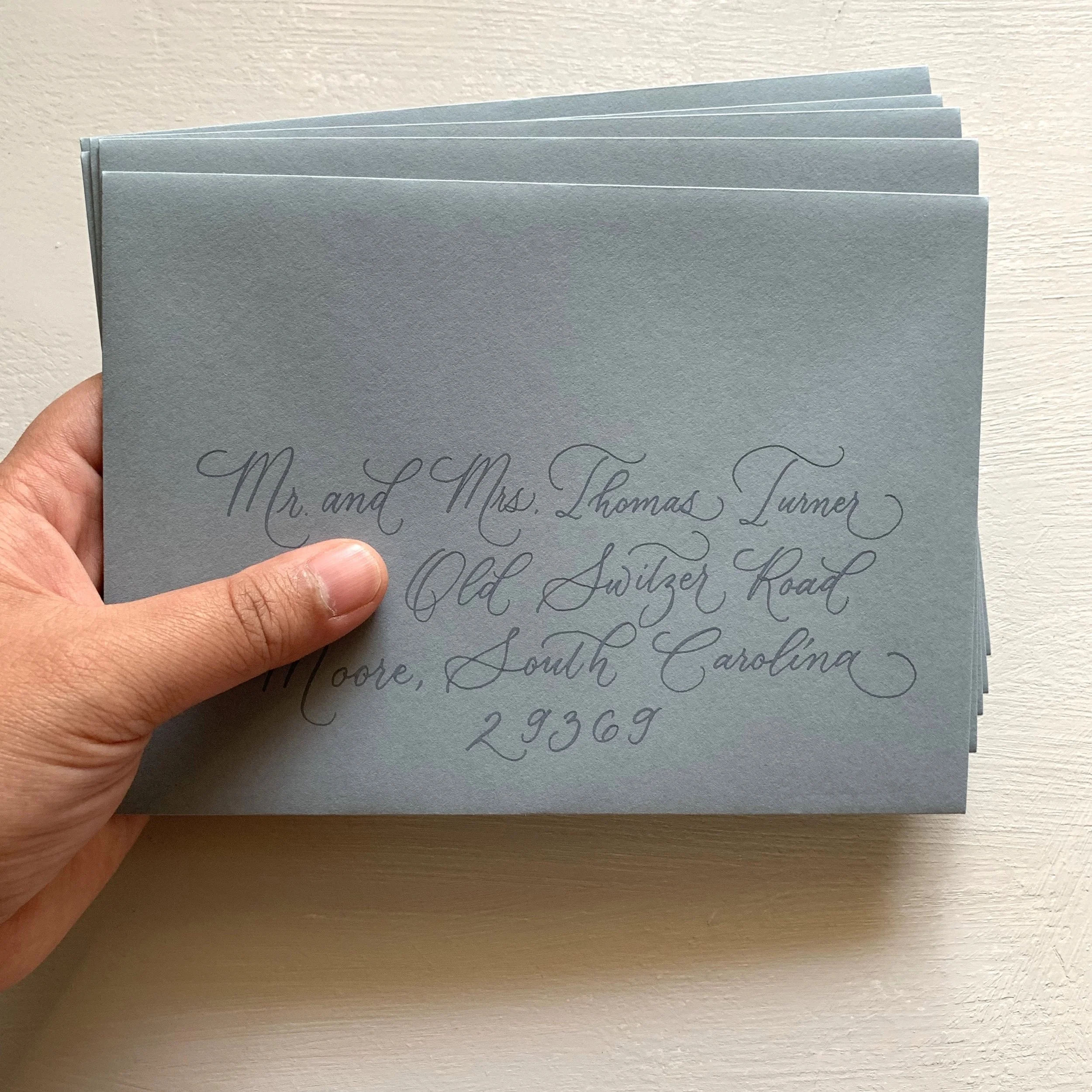 wedding calligraphy, columbia south carolina.jpg