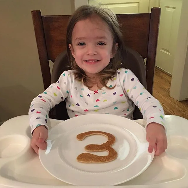 And just like that she's three. Thank you for the very, very best three years of my life sweet girl.