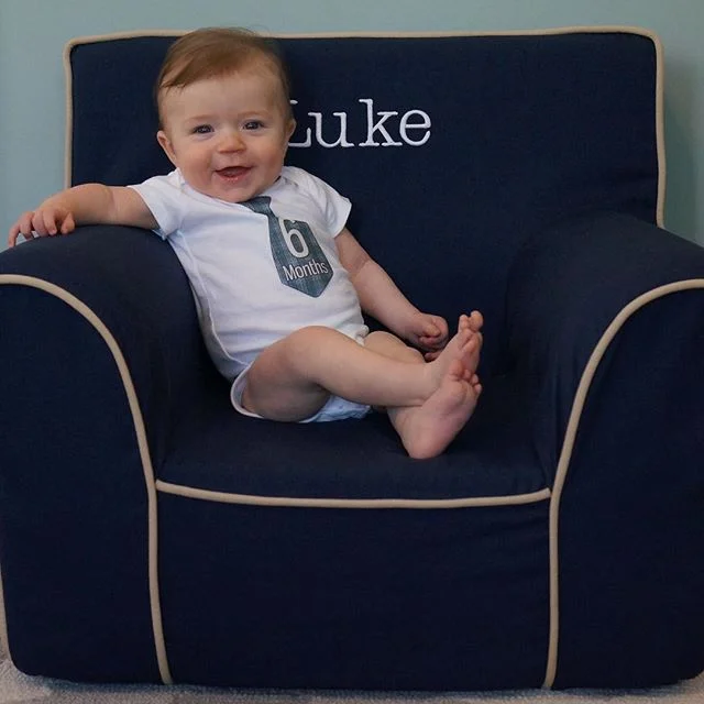Happy half birthday to this charming little guy. Luke, you are the perfect addition to our family. #heposedhimselflikethis #stopgrowingplease @littlebabybumblebee