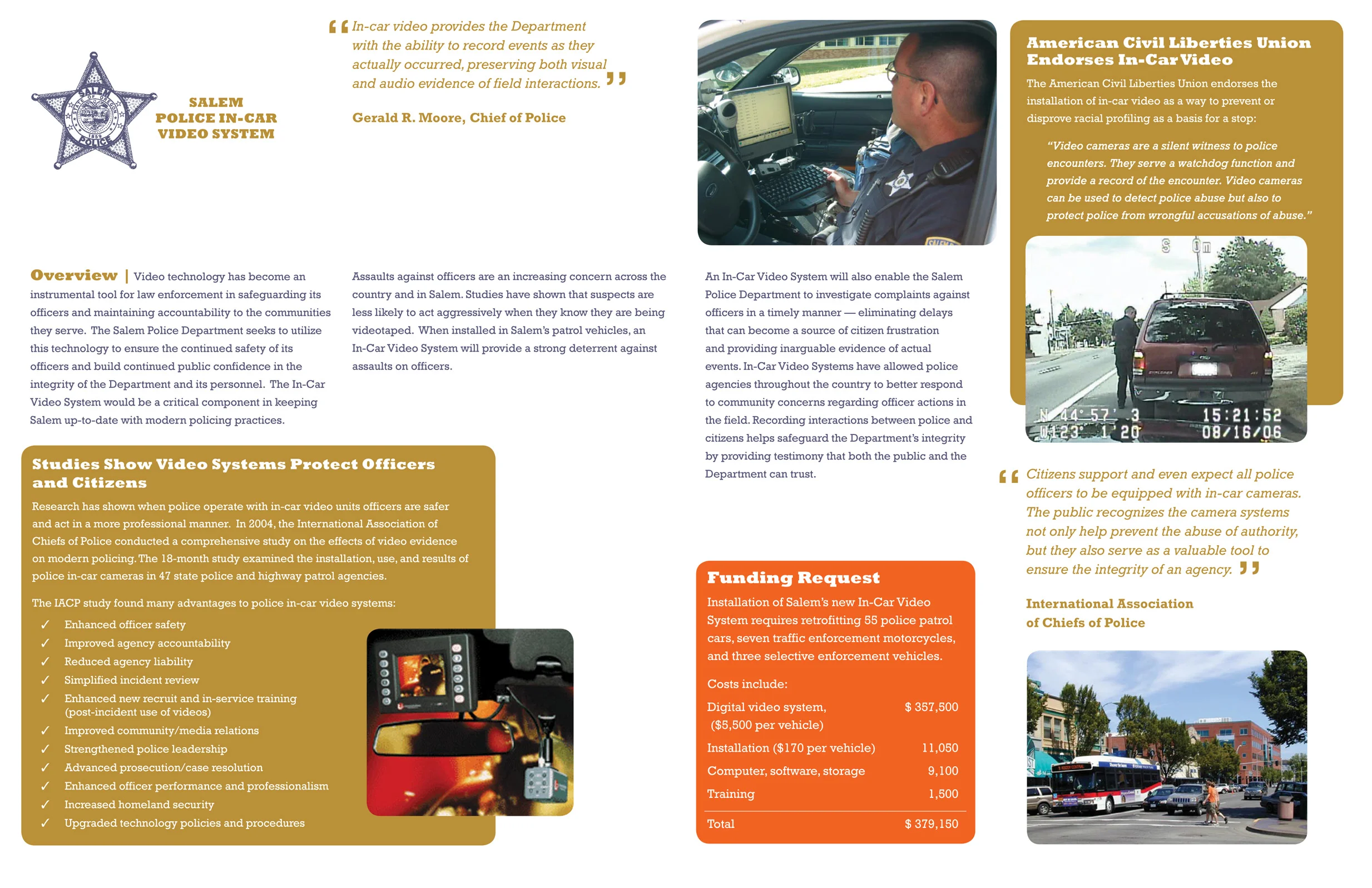 The inside layout of the pocket folder.
