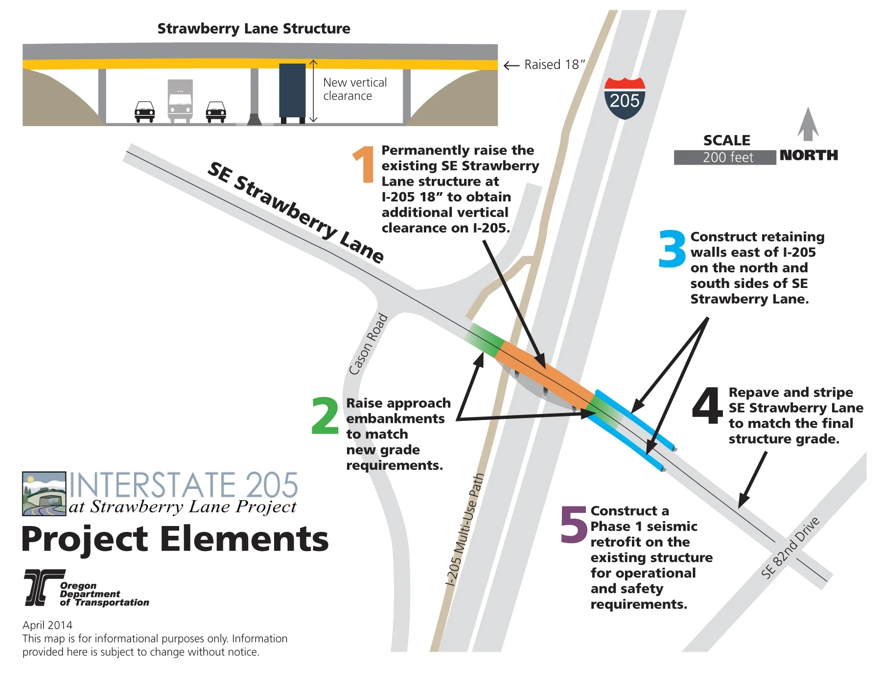 I-205 Bridge Interchange Graphic
