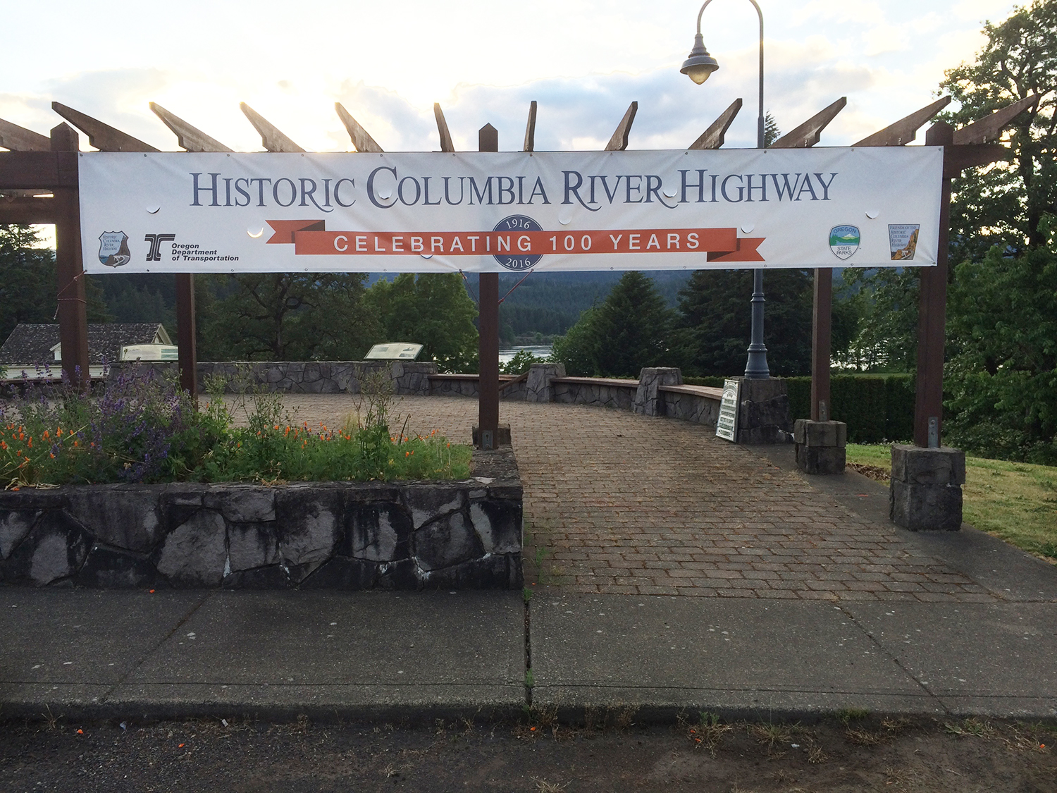 Check out the banner I designed as part of the 100 year celebration of the historic Columbia River HIghway