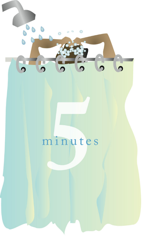Limit your shower to 5 minutes! Wish my family would do it.