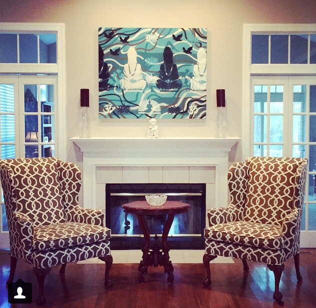 Buddha Painting in clients home
