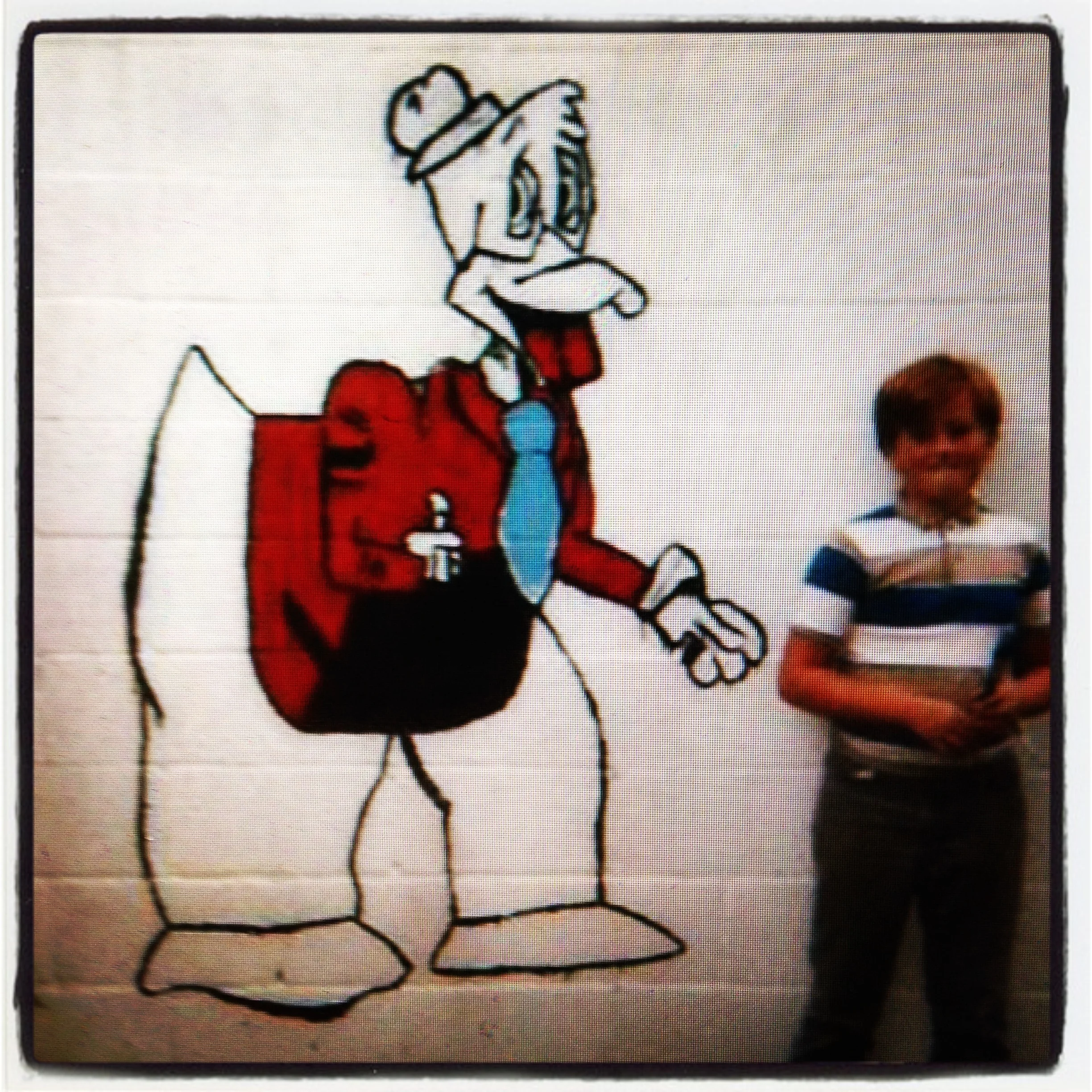 Howard the Duck, one of my first murals. Age 8-9