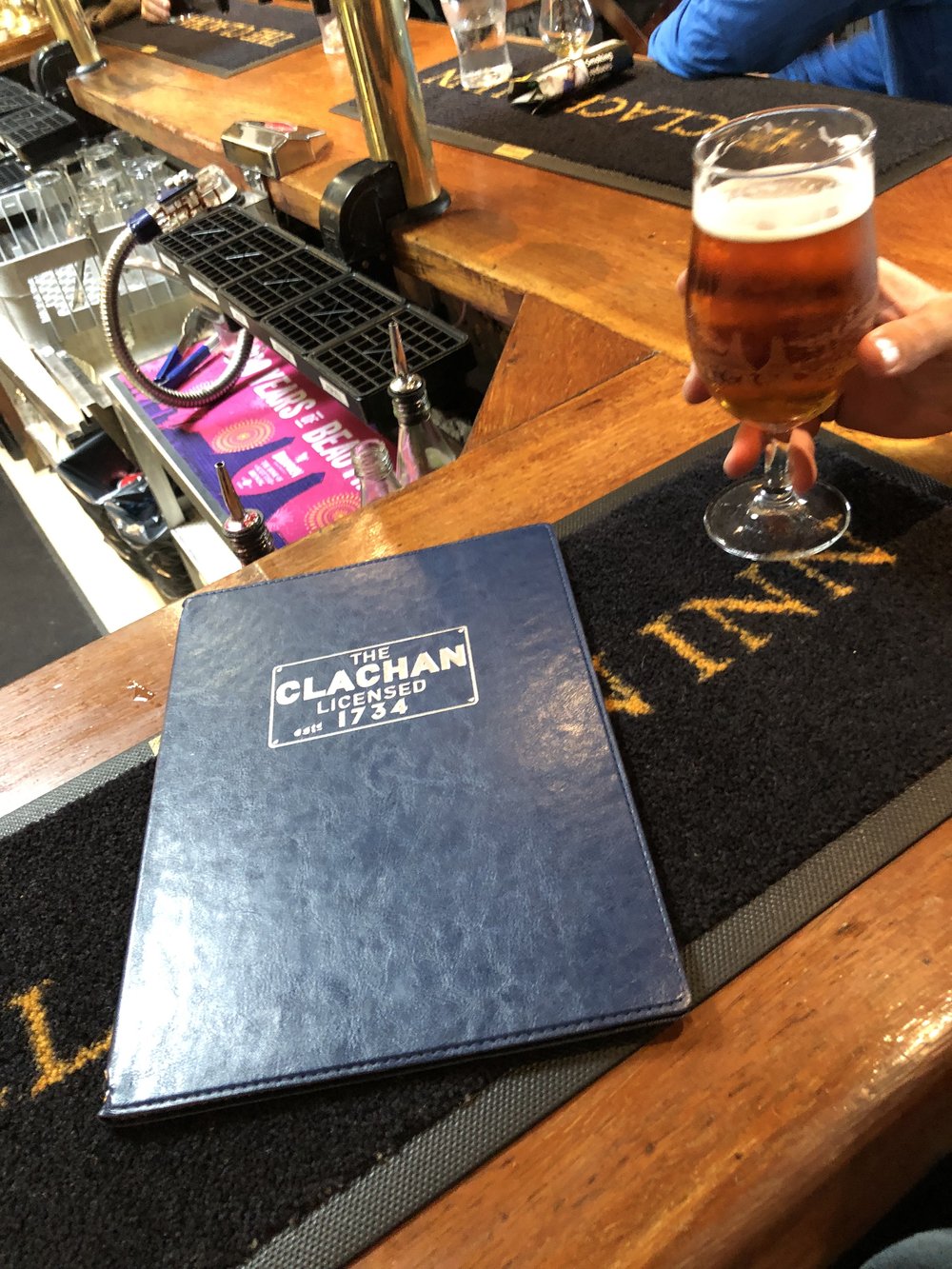 The Clachan for a pint and chips