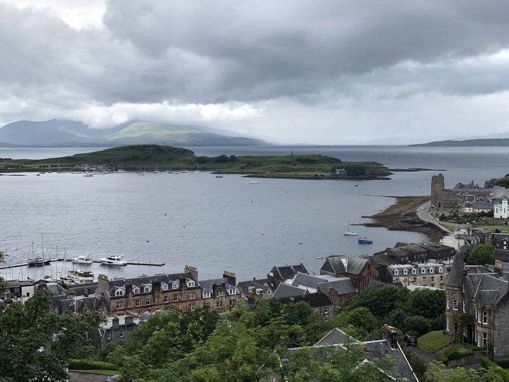 Oban Bay from McCaig's Tower