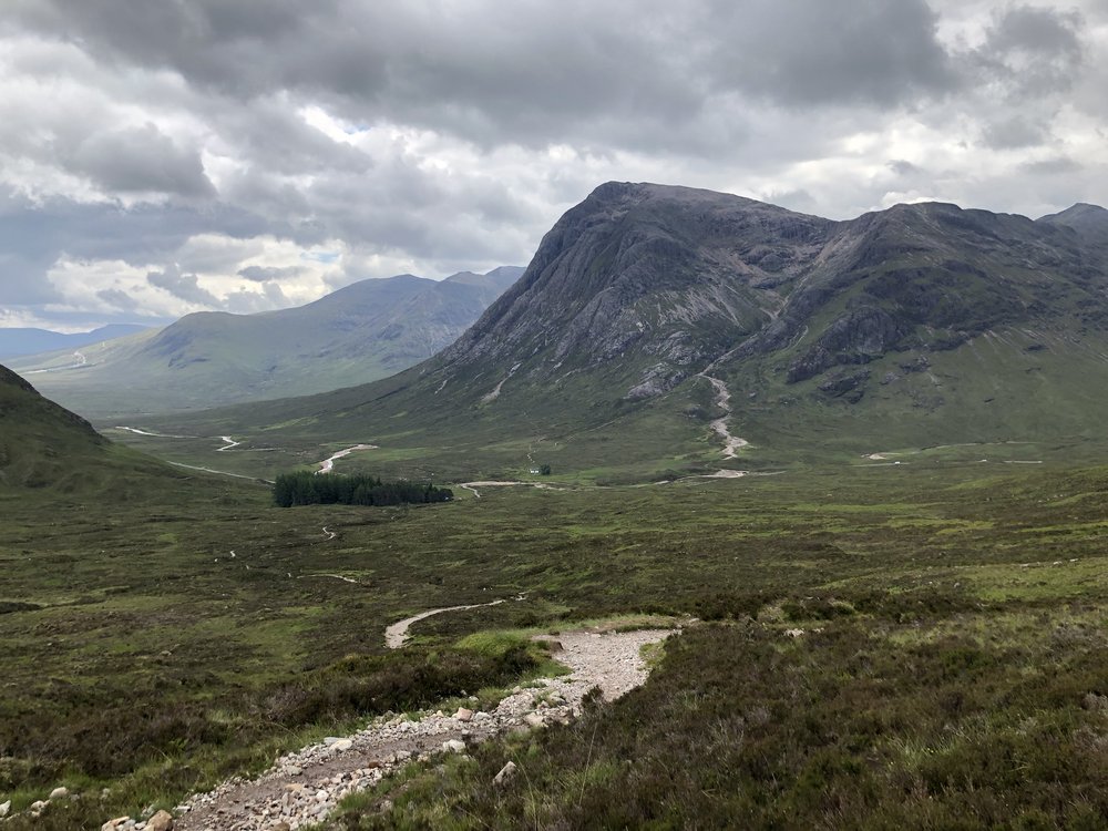 Face to face with the imposing sight of Buachaille Etive Mor, one of Scotland’s most famous Munros