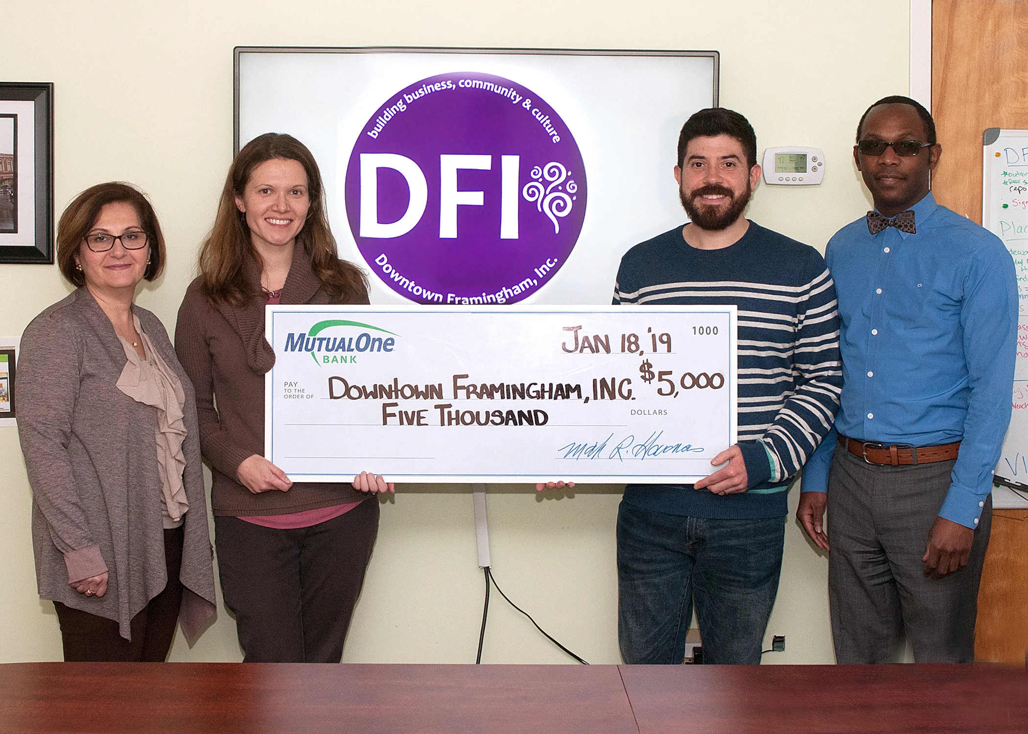 DFI’s Business Development Manager, Robert Mitchell, second from right