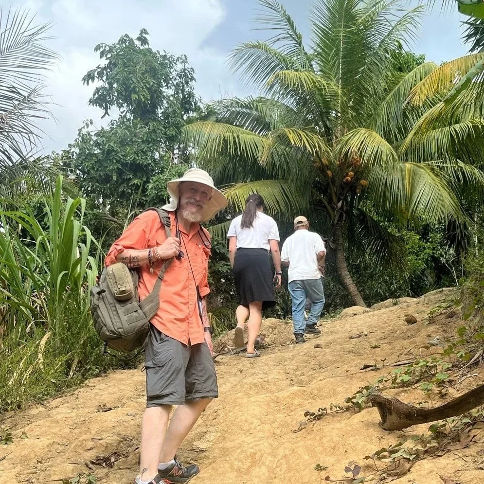 Dr. Marco on his way to serve those who cannot walk to him.