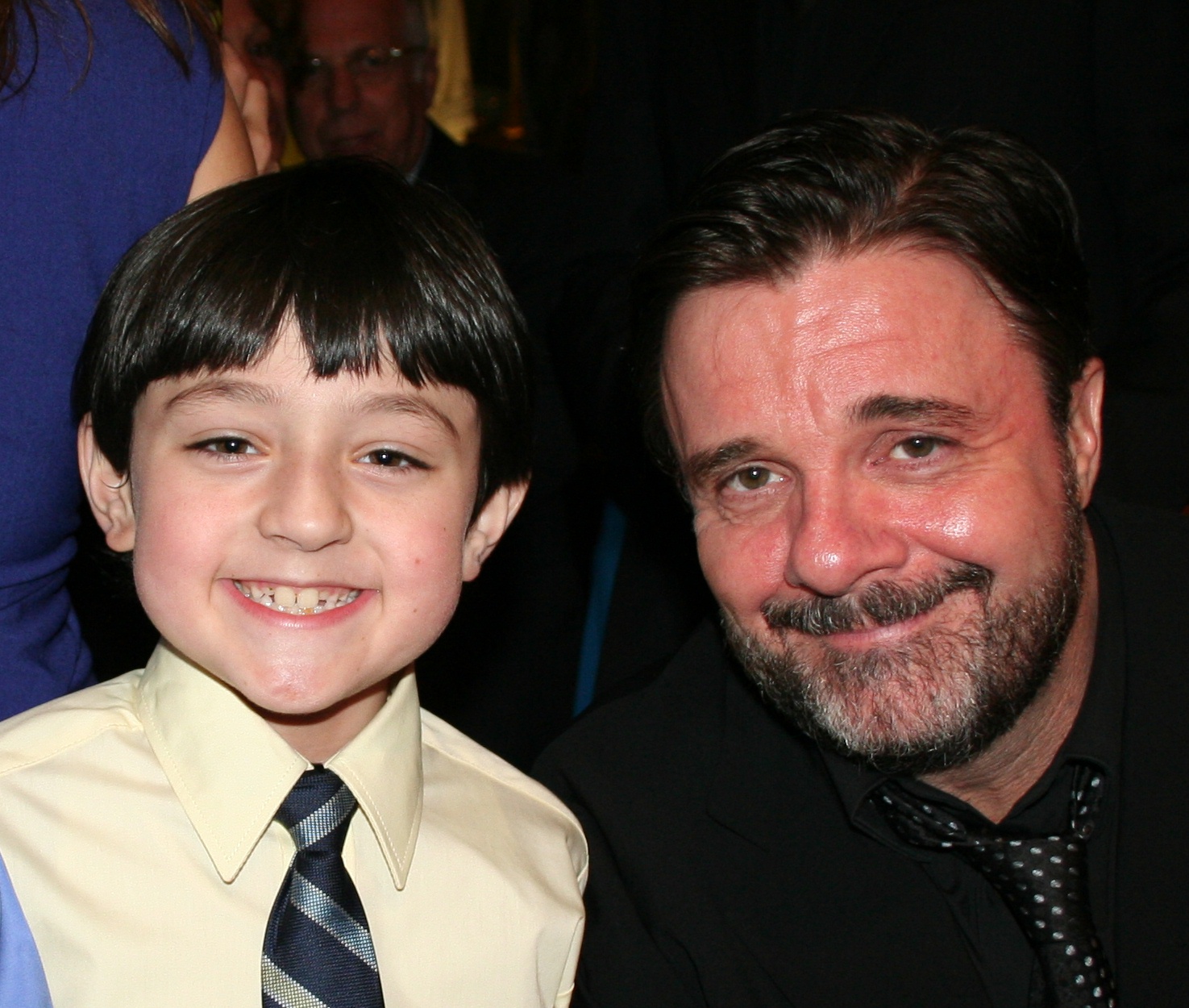 Student, Cameron Clifford with Nathan Lane, opening night of Waiting for Godot, NYC April 30, 2009 at Studio 54! Cameron played 'The Boy' opposite Mr. Lane, Bill Irwin. John Goodman and John Glover