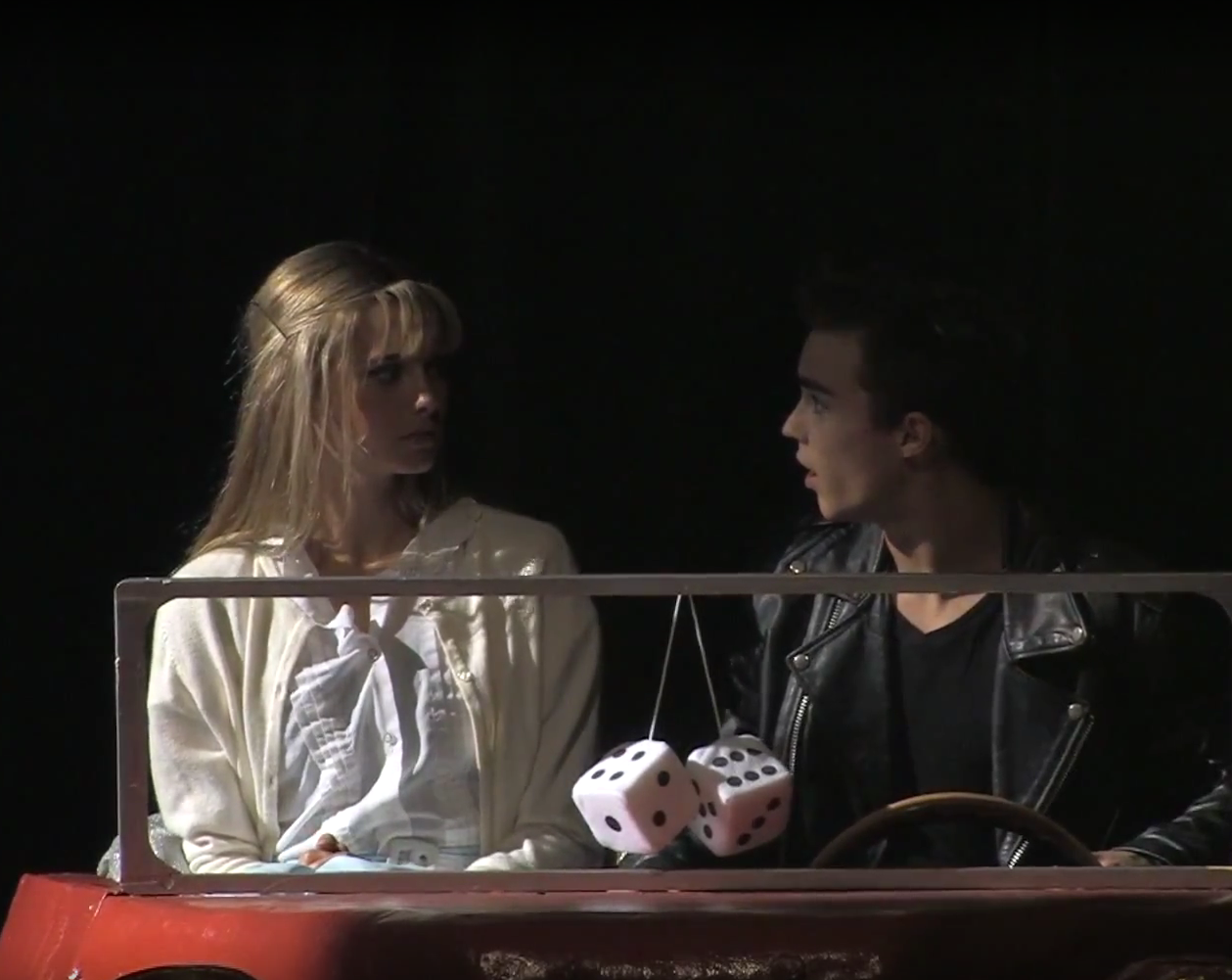 NAtalie Mehl and Justin Lopez in Grease