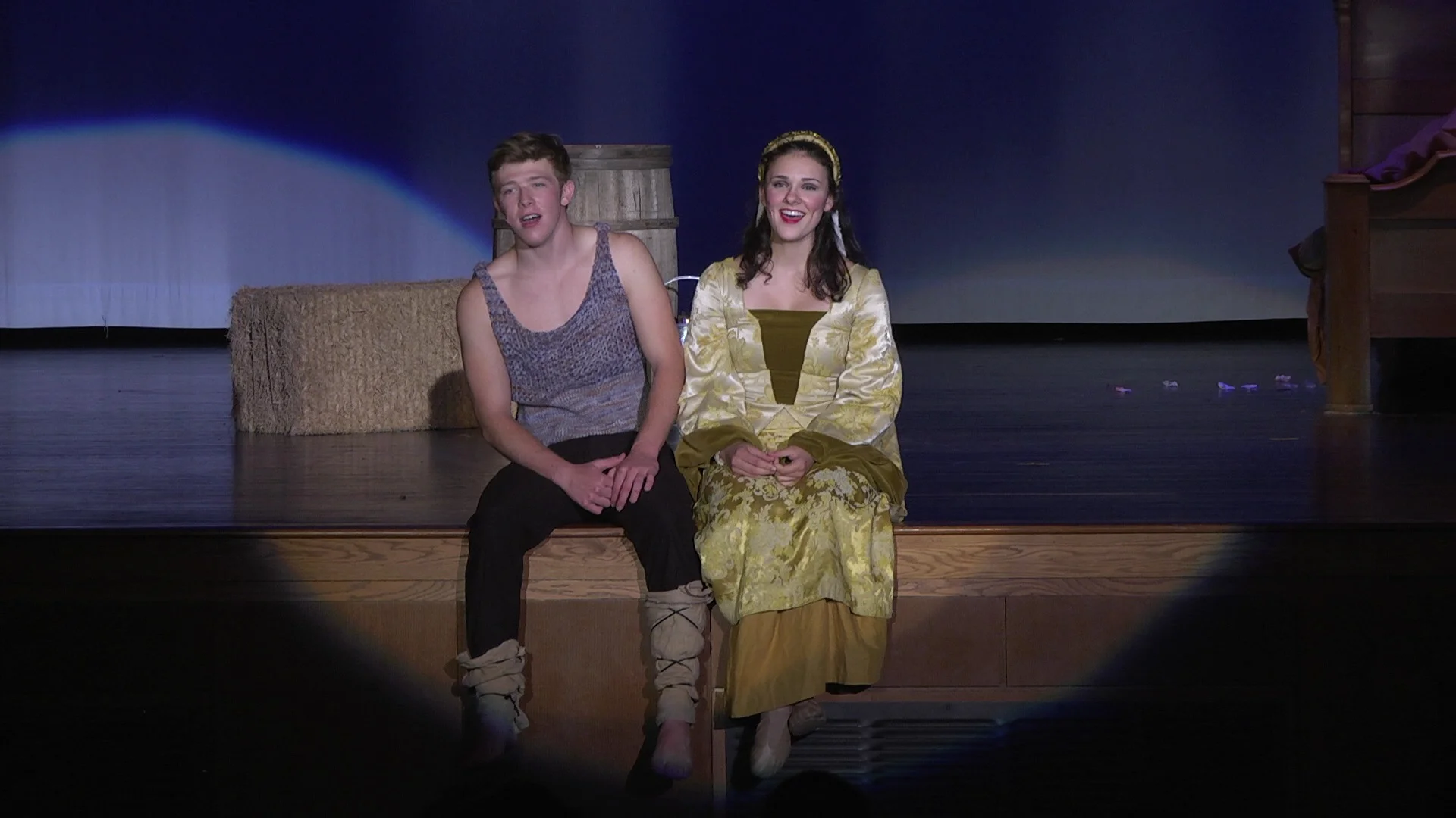 Kevin Csolak and Sarah Flaim in Pippin