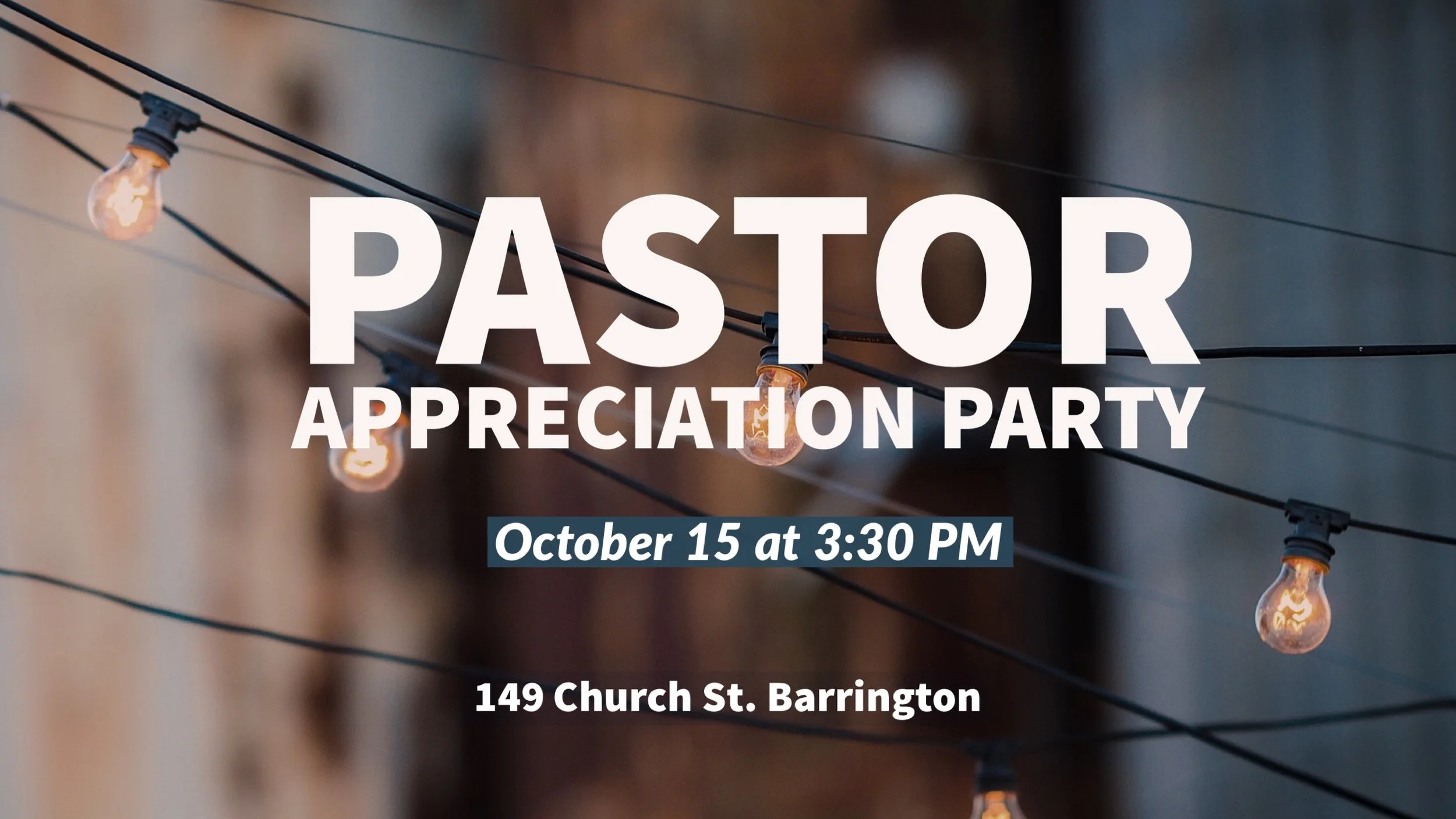 Pastor Appreciation Party