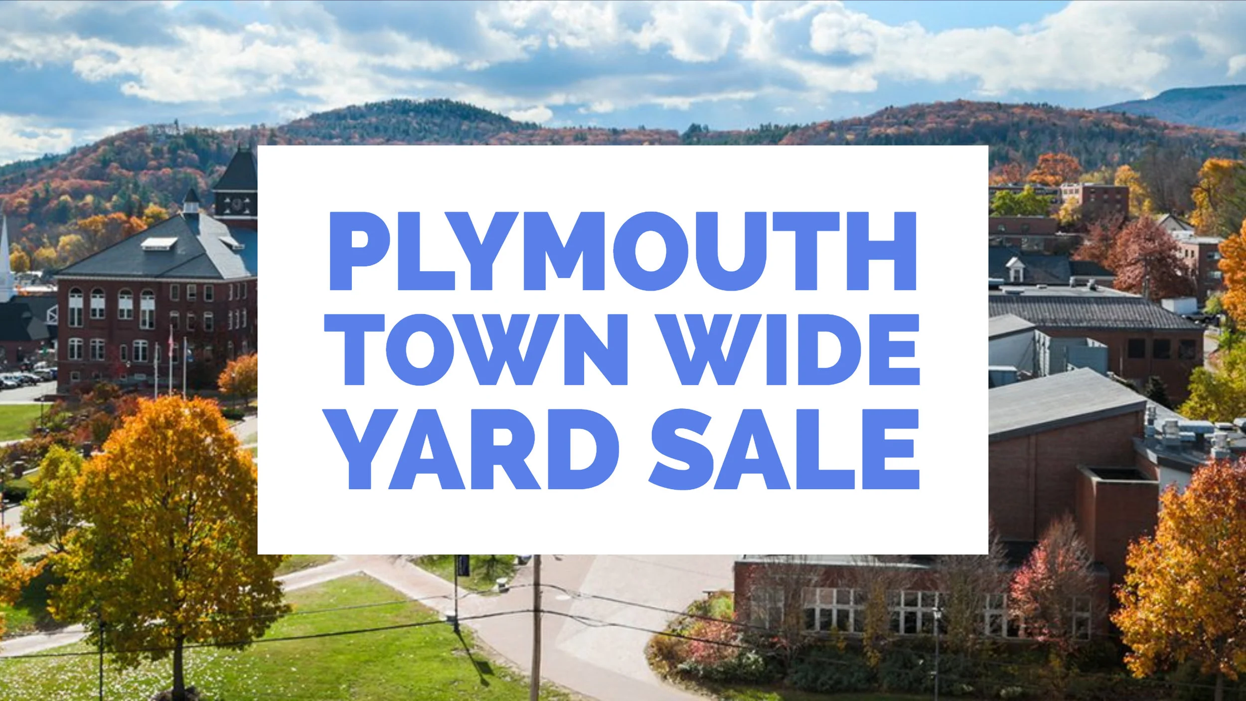 Plymouth Town Wide Yard Sale