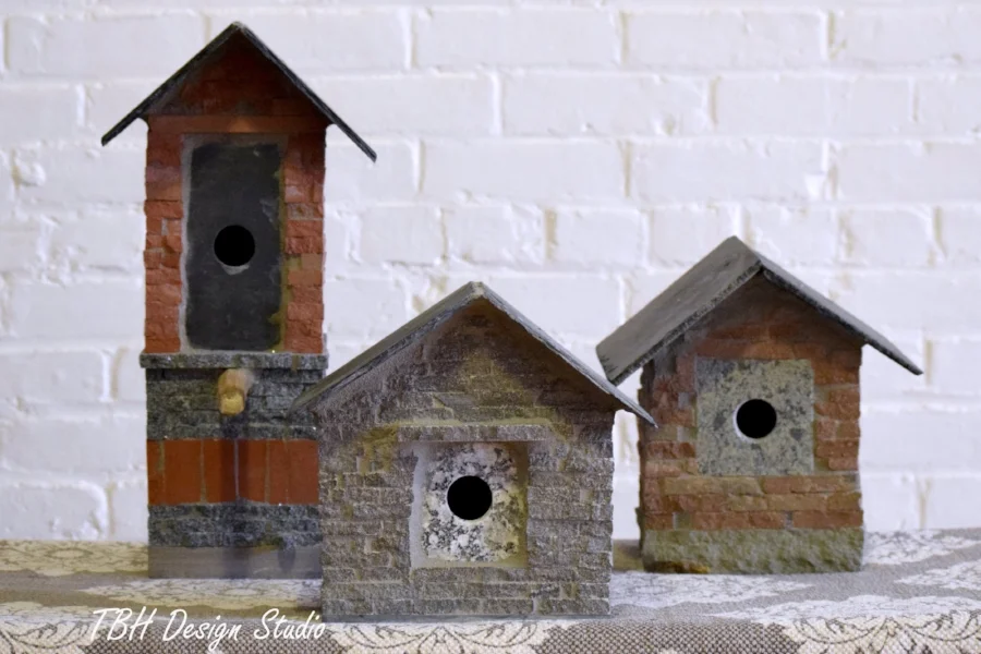 Stone Birdhouses