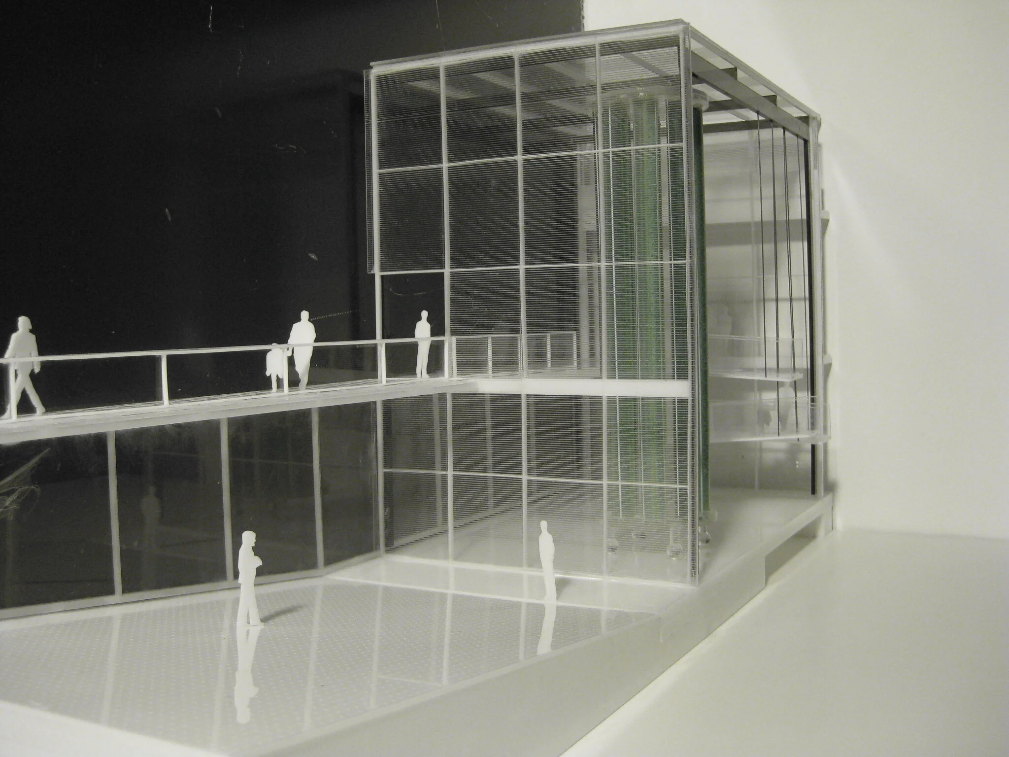  Physical model using laser-cut acrylic and glue 