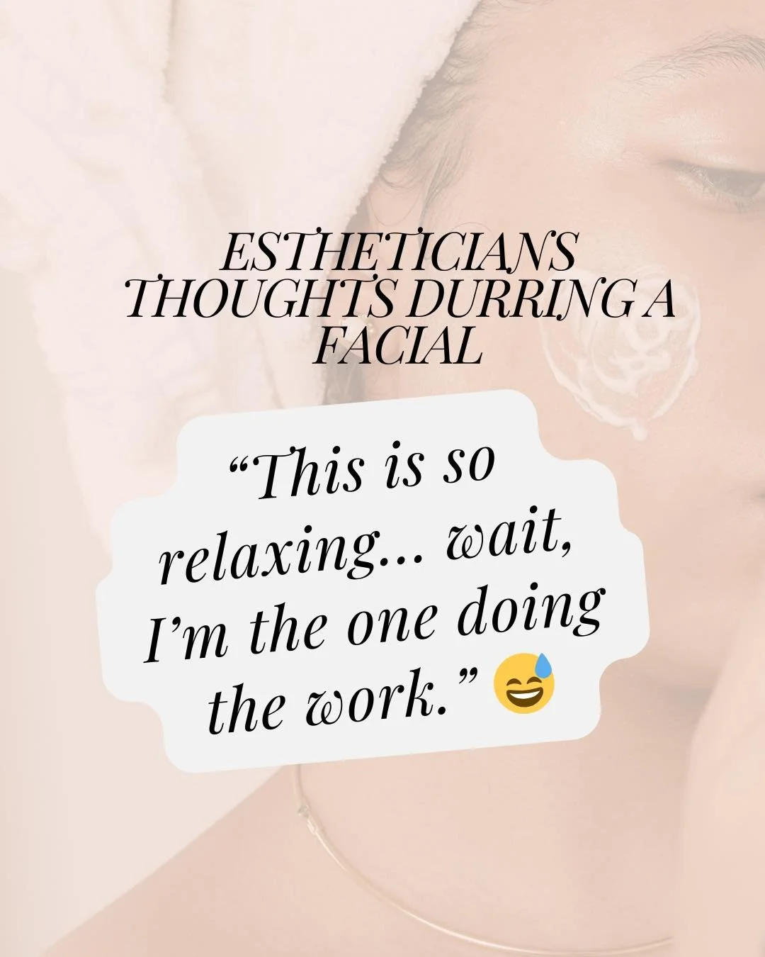 ✨ Estheticians have thoughts too&hellip; 😂 While you&rsquo;re melting into relaxation, we&rsquo;re over here reminding ourselves we&rsquo;re actually the ones doing the work! 💆&zwj;♀️💖
Facials aren&rsquo;t just good for your skin &mdash; they&rsqu