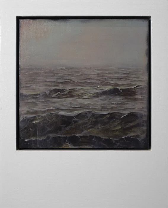"Times Fading" Oil Painting  6"x6" (Polaroid Series)