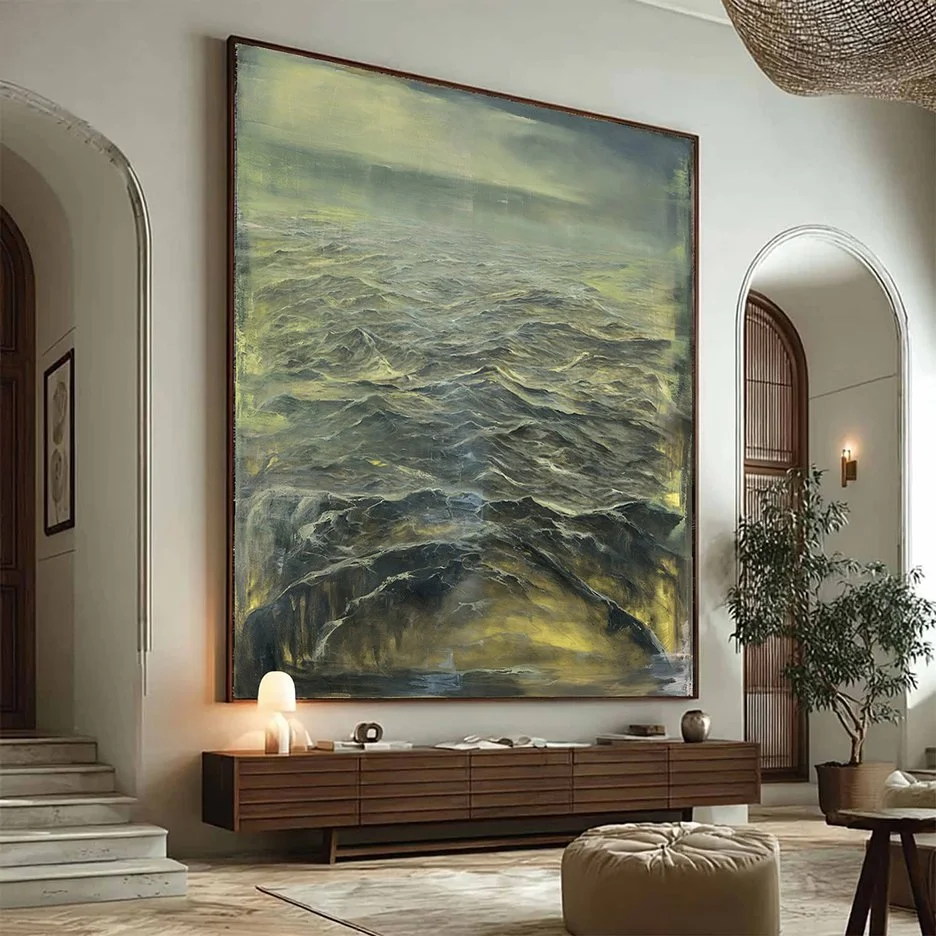 Adam Hall Large Scale Atmospheric Landscape Art for Luxury Interior Design Nashville