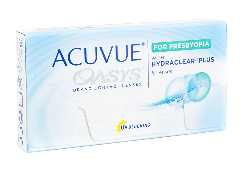 Johnson & Johnson Acuvue Oasys for P resbyopia $50.00 per box