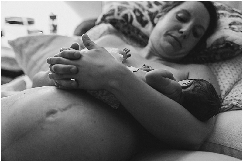 The brief stretch of time when these two womb buddies were on opposite sides of the womb, but still held close together! Madeline wouldn't be born until about 6 hours later.