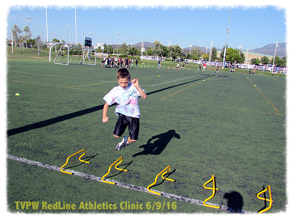 Got hops? Jake does as he makes his way through the hurdles.