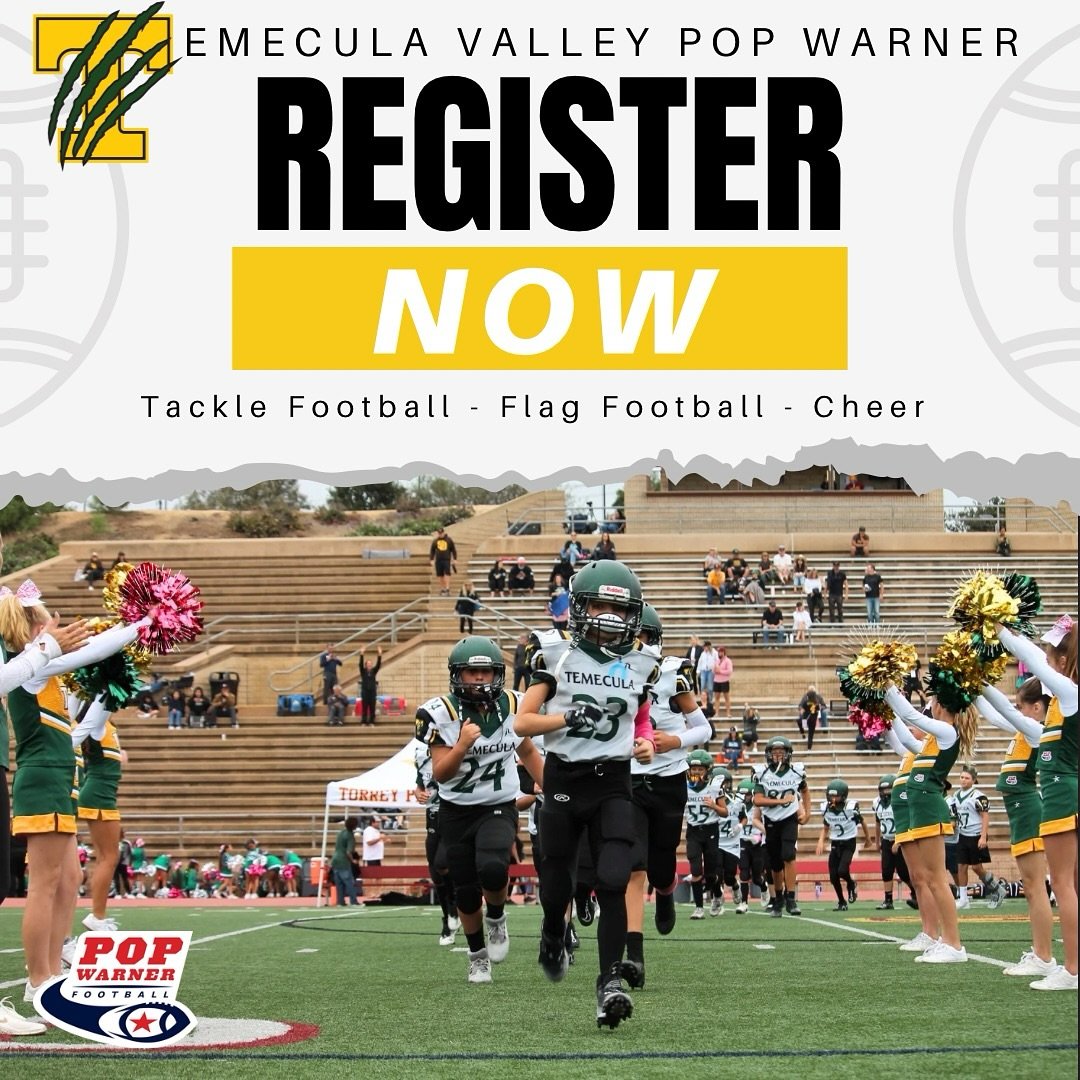 🚨 Registration is NOW OPEN!!! Flexible payment options are available. 

🏈 Flag Football (ages 5-7) - Early Bird Price: $200 (Regular Price: $225 after March 16)

🏈 Tackle Football (ages 7-13) - Early Bird Price: $475 (Regular Price: $525 after Mar