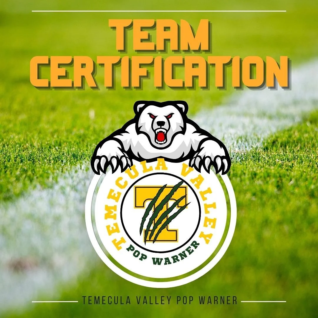 📣 Attention all TVPW Football and Cheer athletes, coaches, and coaching staff! 📣

Team Certification Day! 

📆Saturday, August 9, 2025
📍 Location: Santana High School
9915 Magnolia Ave, Santee, CA 92071
⏰ The timeslot for our teams is 10:30am SHAR