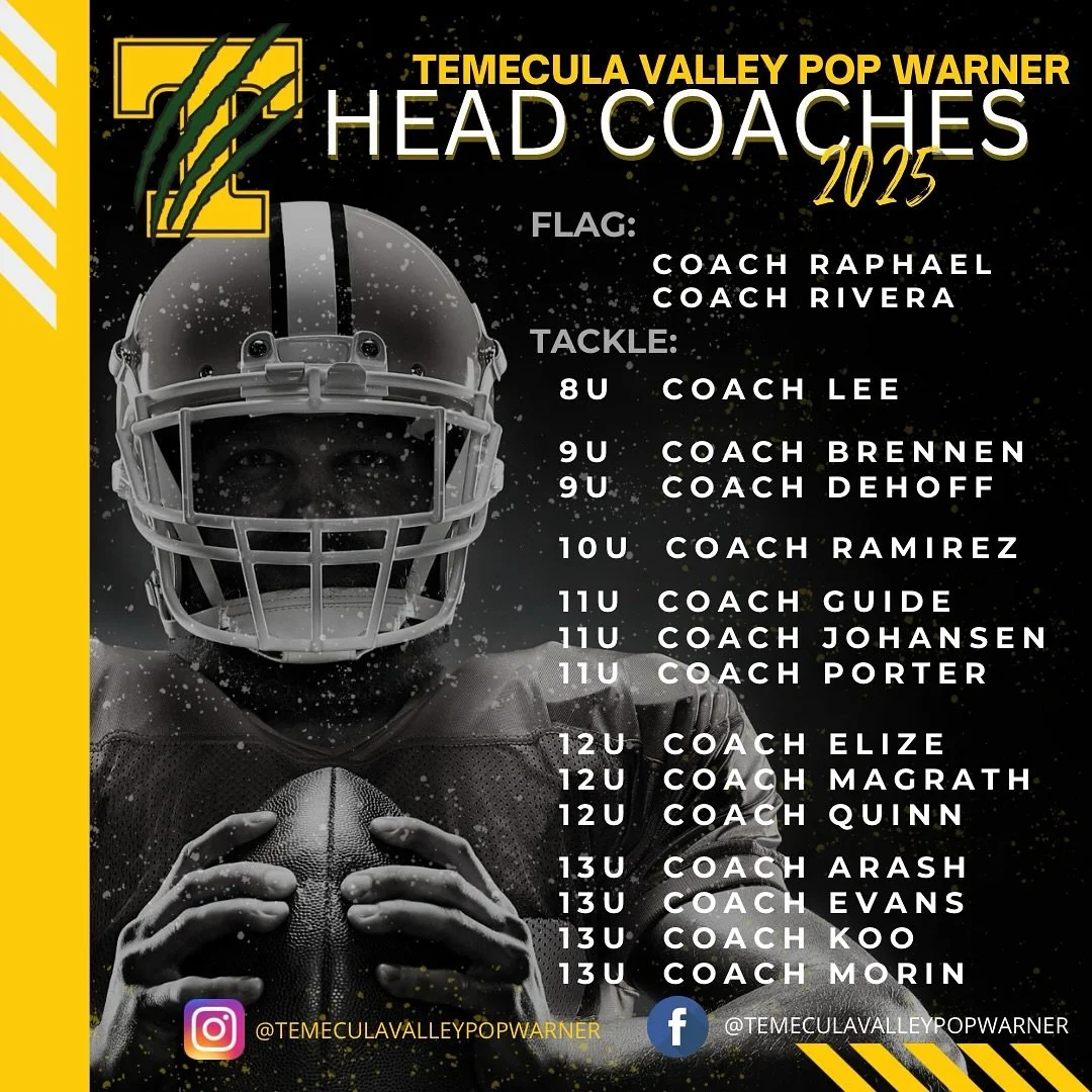 We are excited to announce that we are expanding our coaching staff at TVPW, and we want YOU to join us!

If you have a passion for football, enjoy working with young athletes, and have a talent for coaching, this is the perfect opportunity for you.
