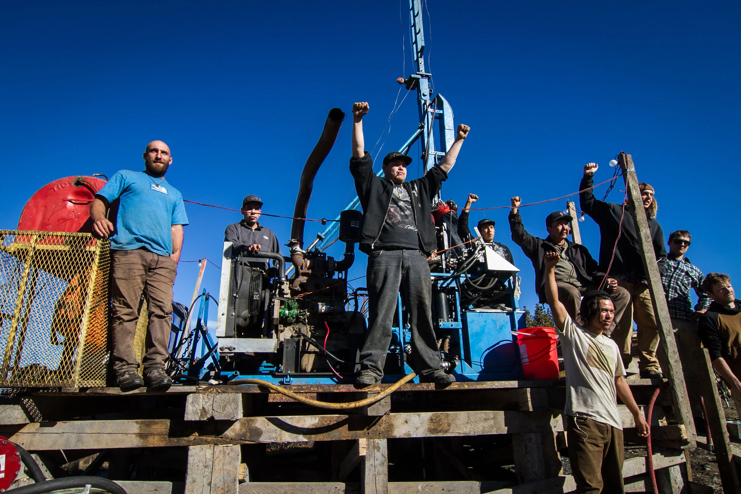 3448 Protesting exploratory coal mining in the Sacred Headwaters region of B.C. with a group of Tahltan First Nations.jpg