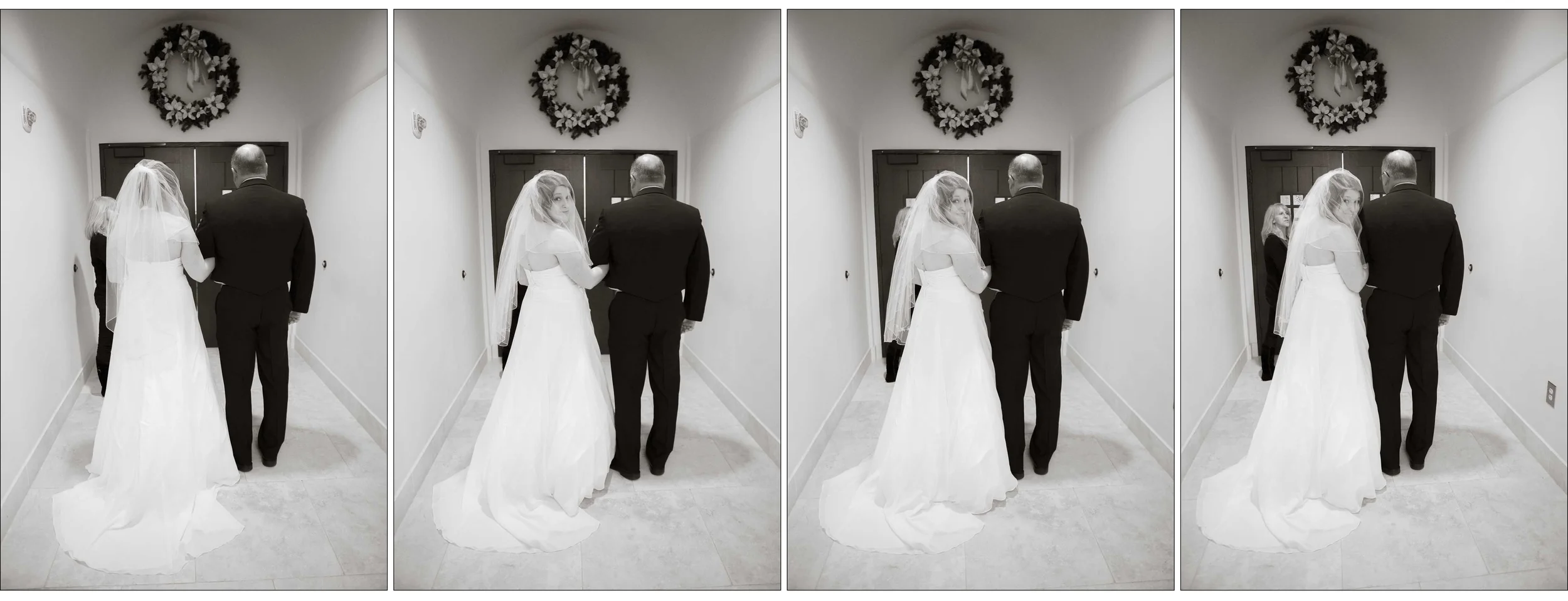 One last look back before heading down the aisle . . . 