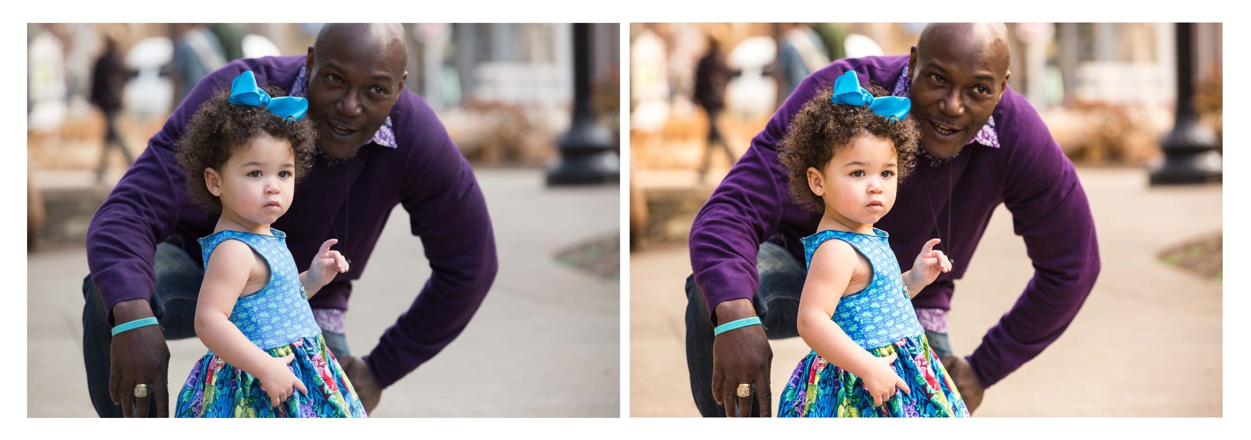 Which would you rather show your family and friends, unedited on the left or edited on the right?