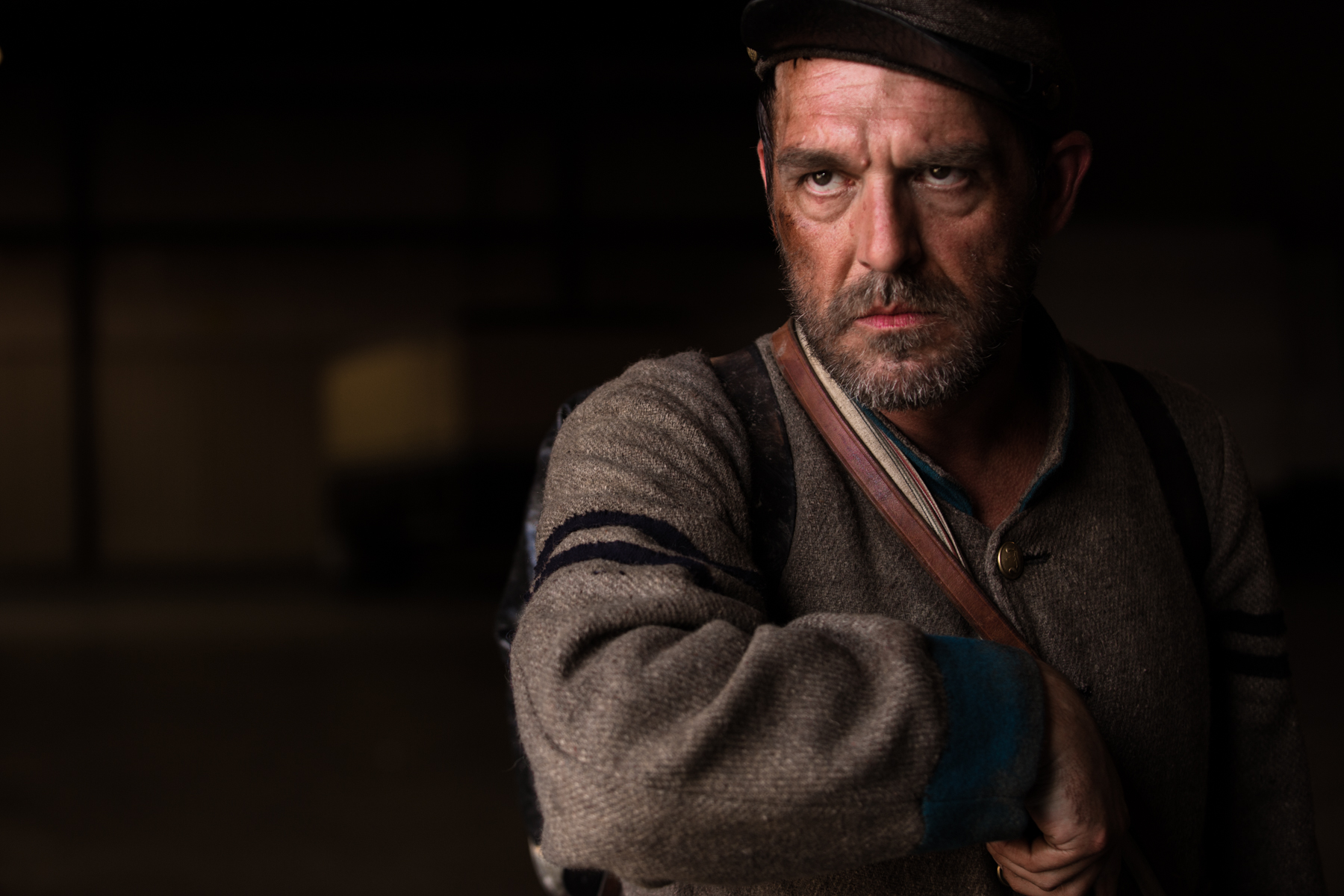 Actor Jessejames Locorriere appears as the antagonist, Sturgill Marks, a vicious career soldier.
