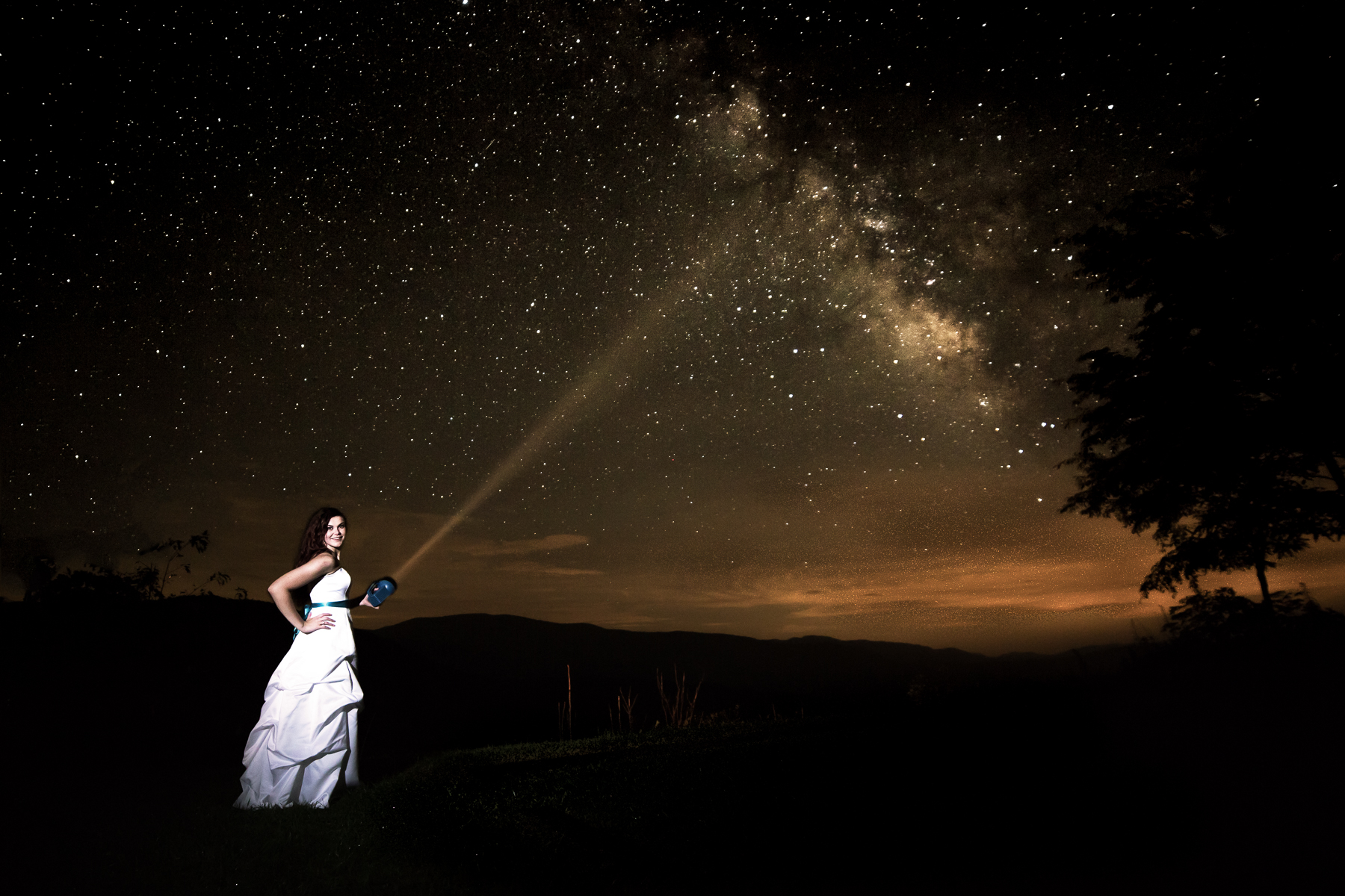 Taylor lights up the night sky!