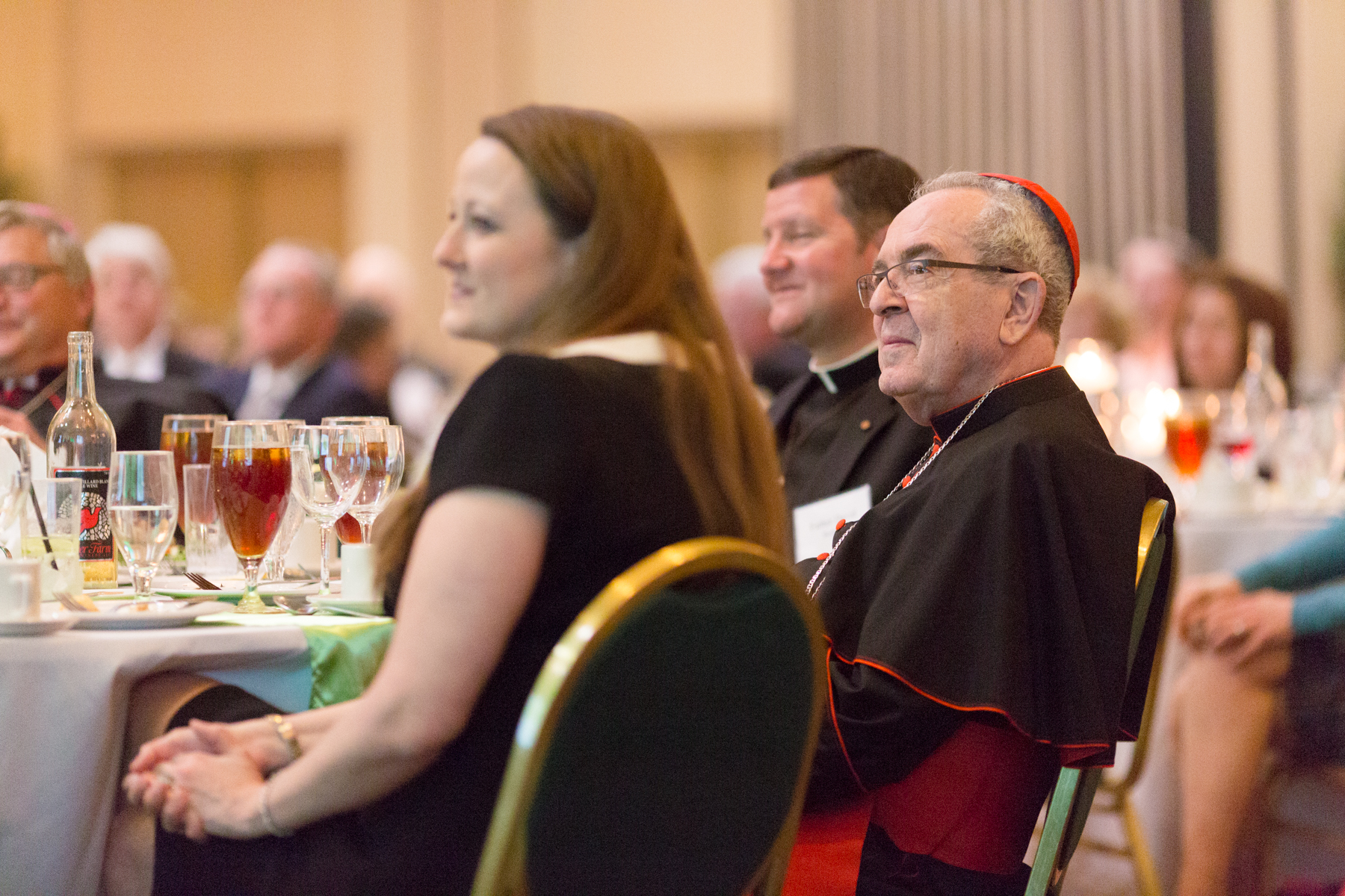I am always happy to run into my friend, Justin Cardinal Rigali, at any diocesan event.