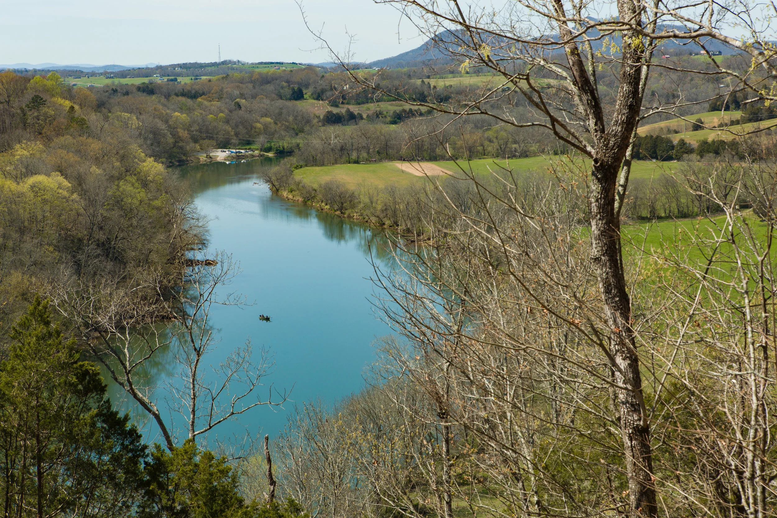 Their property is flanked by the Holston River.