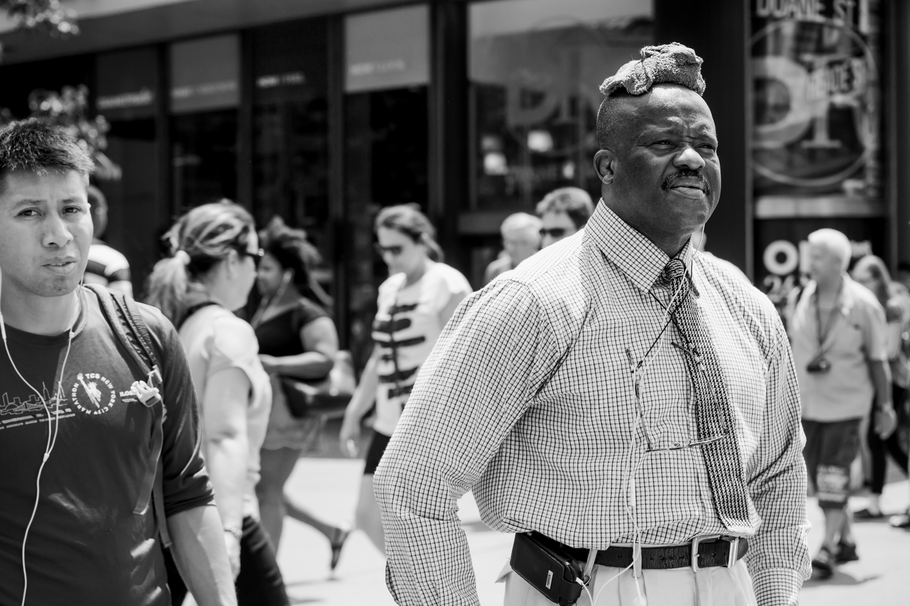 34th Street and 8th Avenue on a hot day