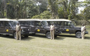 These are similar to the vehicles we will be using. There will be 3 participants in every 9-person 4x4 Extended Safari Land Cruiser, so each participant will have a complete row to themselves to be able to shoot out of each side of the vehicle at any time and have plenty of room for their equipment.