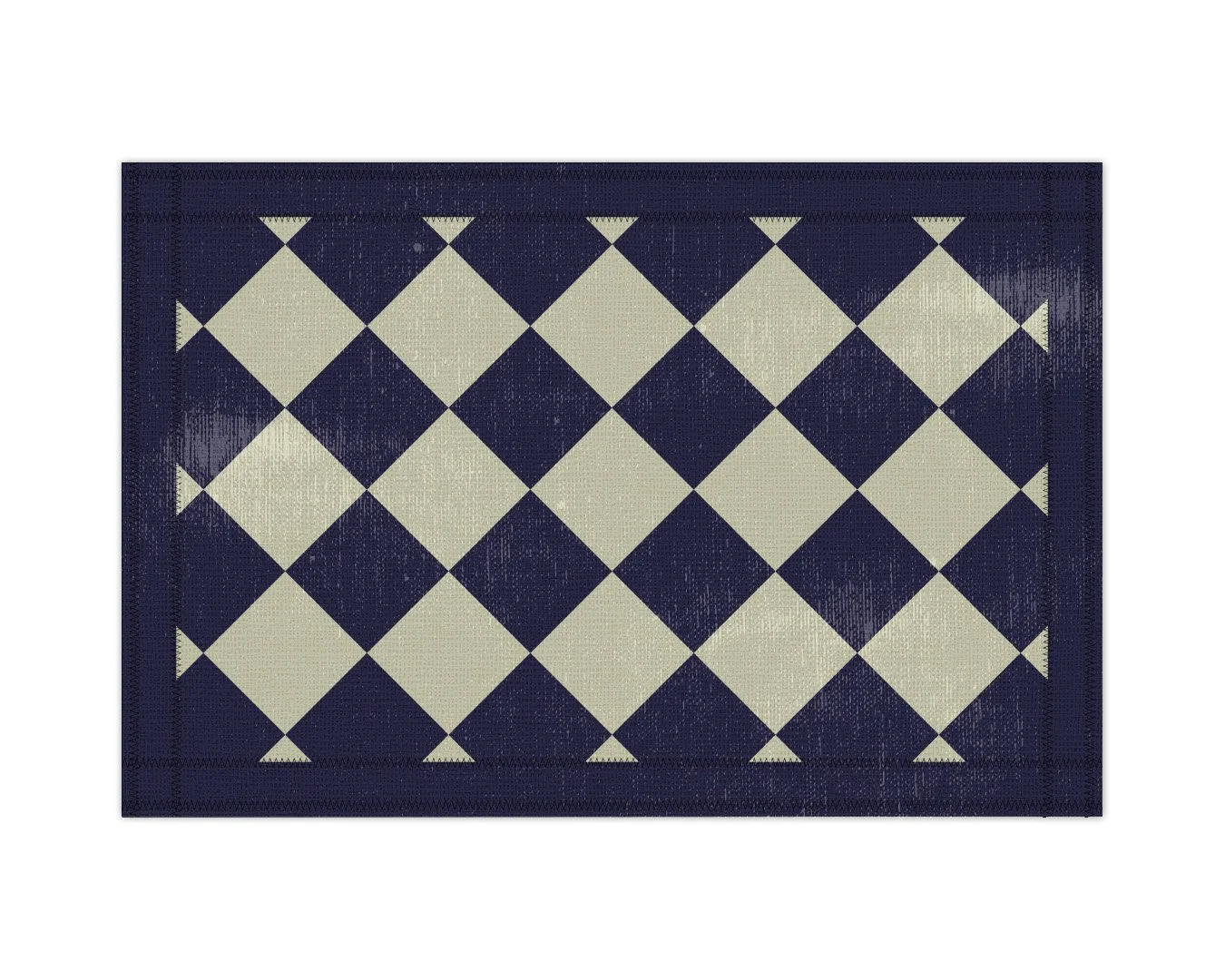 Argyle Field (Cream & Navy)