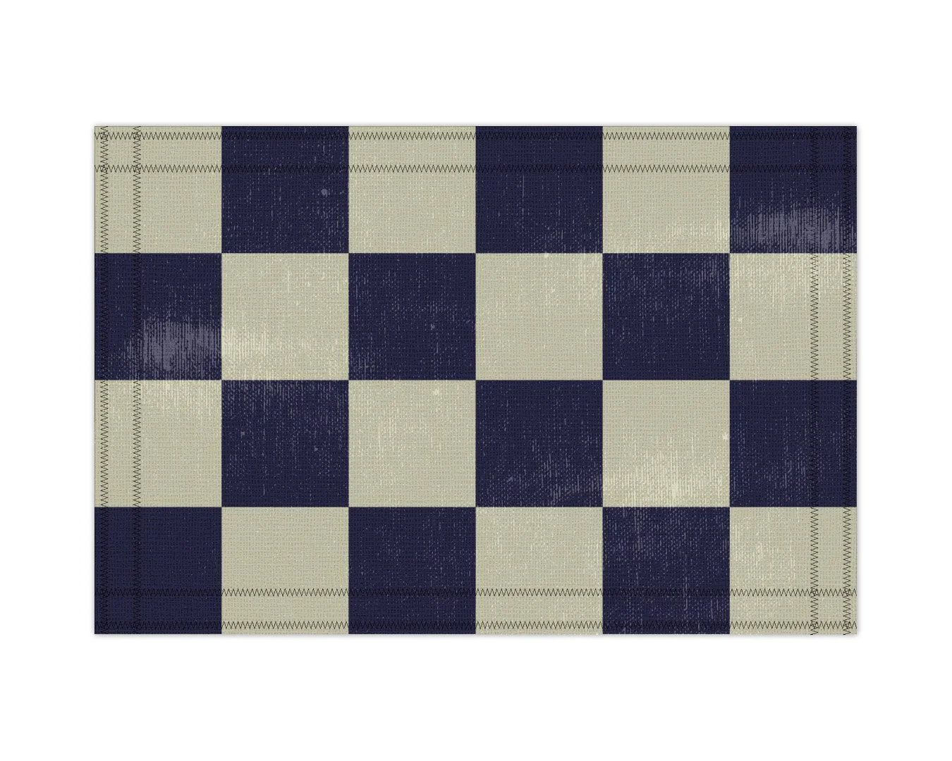 Harbor Check (Cream & Navy)