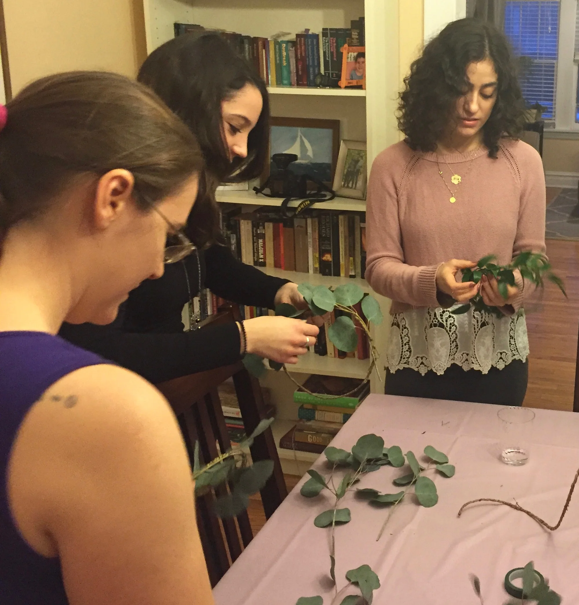 Making flower crowns