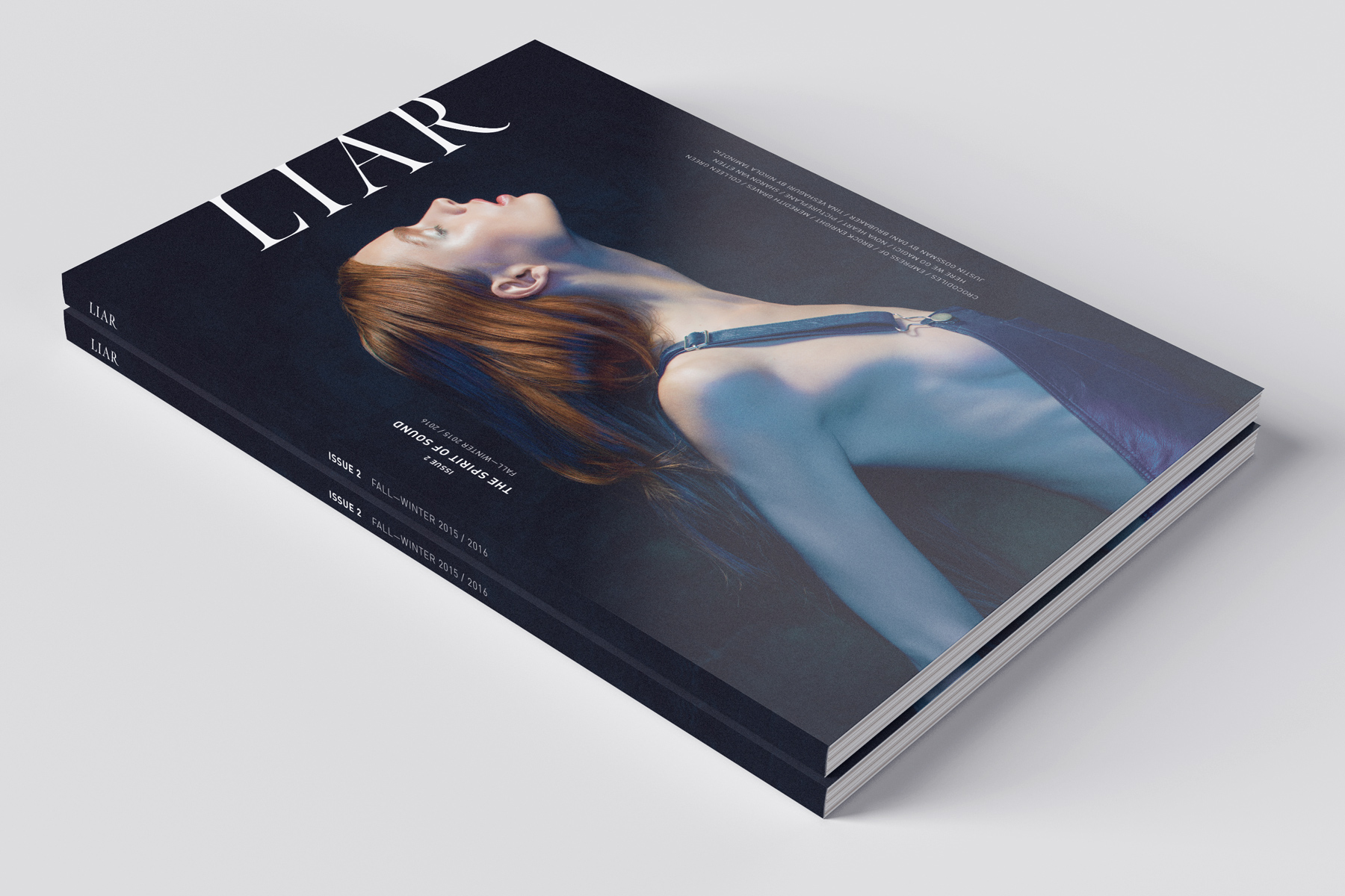 LIAR magazine cover & fashion story