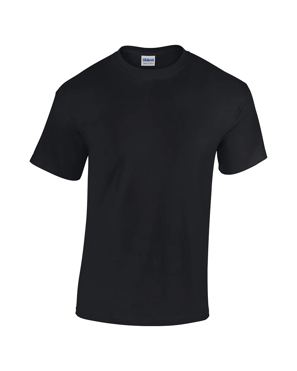 thumbnail image 2 of Gildan Heavy Cotton Black T-Shirts – Bulk Lot Of 50 Or 100 – Men's S-5XL, Crew Neck, Short Sleeve 2 of 4