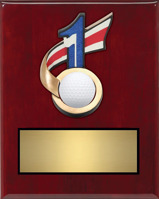 Hole In One Plaque 69621GS - 7" wide x 9" tall Price = $49